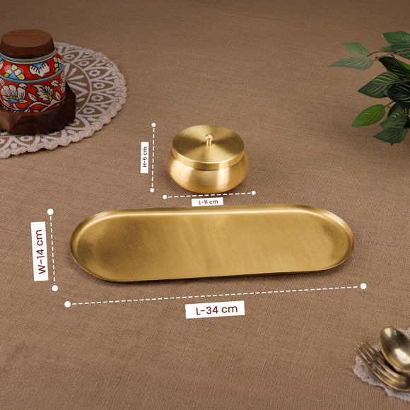 Brass Nut Bowl Set
