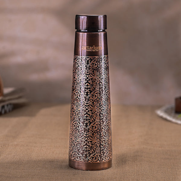 Antique Etching Copper Bottle